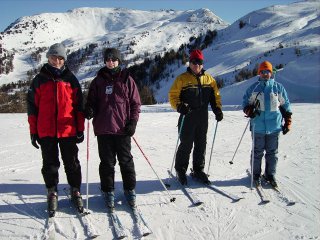 skiing